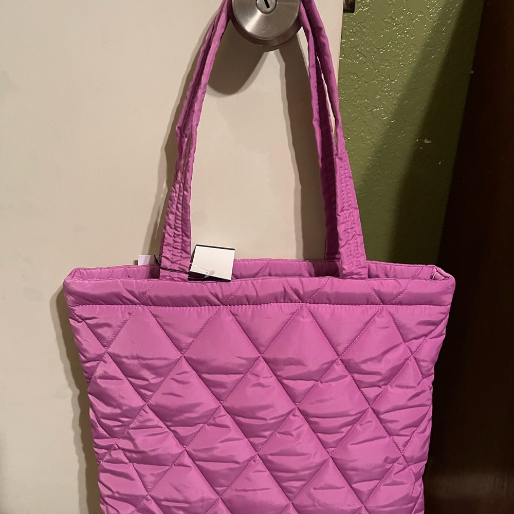 Vera Bradley Iris Orchid North South Quilted Tote